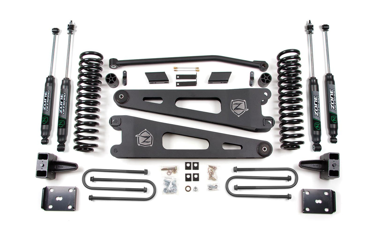 Zone Offroad 3 Front Box Kit (Fk or Ff Rpo Code) — 2001-2010 GM 2500HD/3500HD